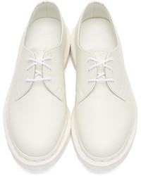 Chaussures derby en cuir blanches Dr. Martens