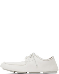 Chaussures derby en cuir blanches Marsèll