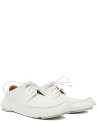 Chaussures derby en cuir blanches Marsèll