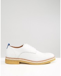 Chaussures derby en cuir blanches Zign Shoes