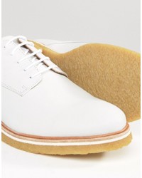 Chaussures derby en cuir blanches Zign Shoes