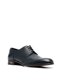 Chaussures derby en cuir bleu marine Casadei