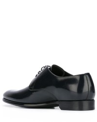 Chaussures derby en cuir bleu marine Dolce & Gabbana