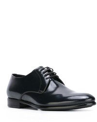 Chaussures derby en cuir bleu marine Dolce & Gabbana