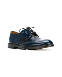 Chaussures derby en cuir bleu marine Doucal's