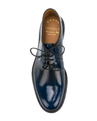 Chaussures derby en cuir bleu marine Doucal's