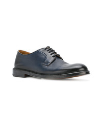 Chaussures derby en cuir bleu marine Doucal's