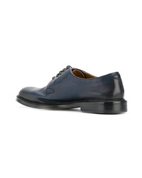 Chaussures derby en cuir bleu marine Doucal's