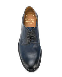 Chaussures derby en cuir bleu marine Doucal's