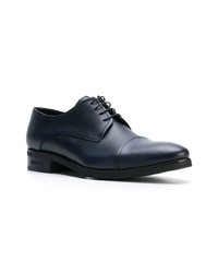 Chaussures derby en cuir bleu marine Baldinini