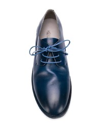 Chaussures derby en cuir bleu marine Marsèll