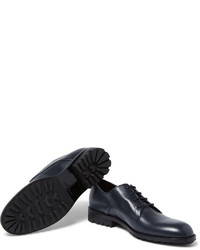 Chaussures derby en cuir bleu marine Balenciaga