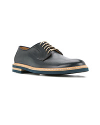 Chaussures derby en cuir bleu marine Cerruti 1881