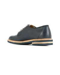 Chaussures derby en cuir bleu marine Cerruti 1881