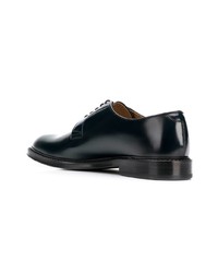 Chaussures derby en cuir bleu marine Doucal's