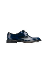 Chaussures derby en cuir bleu marine Doucal's