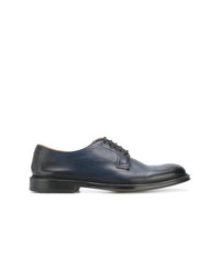 Chaussures derby en cuir bleu marine Doucal's