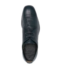 Chaussures derby en cuir bleu marine Officine Creative