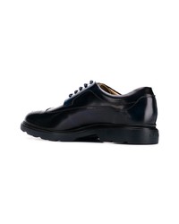 Chaussures derby en cuir bleu marine Hogan