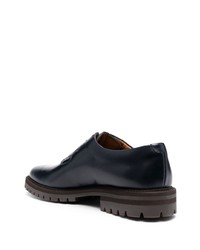 Chaussures derby en cuir bleu marine Common Projects