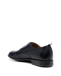 Chaussures derby en cuir bleu marine Moma