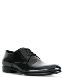 Chaussures derby en cuir bleu marine Dolce & Gabbana