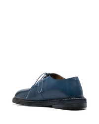 Chaussures derby en cuir bleu marine Marsèll