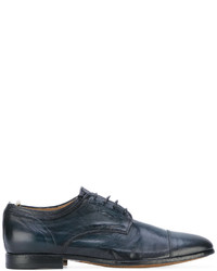 Chaussures derby en cuir bleu marine Officine Creative