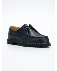 Chaussures derby en cuir bleu marine Paraboot