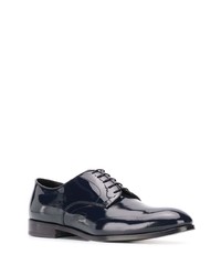Chaussures derby en cuir bleu marine Doucal's