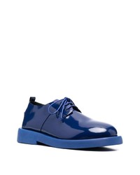 Chaussures derby en cuir bleu marine Marsèll