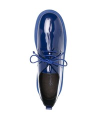 Chaussures derby en cuir bleu marine Marsèll