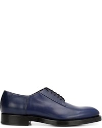 Chaussures derby en cuir bleu marine Pierre Hardy
