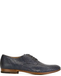 Chaussures derby en cuir bleu marine Raparo