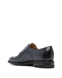 Chaussures derby en cuir bleu marine Bally