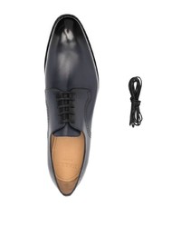 Chaussures derby en cuir bleu marine Bally