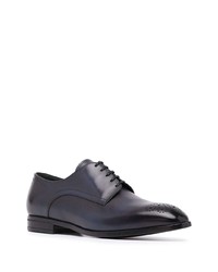 Chaussures derby en cuir bleu marine Bally