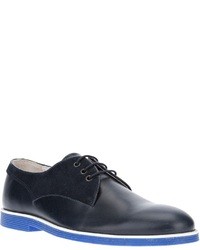 Chaussures derby en cuir bleu marine Swear
