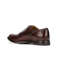 Chaussures derby en cuir bordeaux Officine Creative