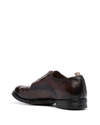 Chaussures derby en cuir bordeaux Officine Creative