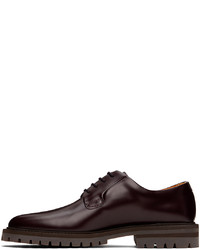 Chaussures derby en cuir bordeaux Common Projects