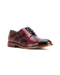 Chaussures derby en cuir bordeaux Vivienne Westwood MAN