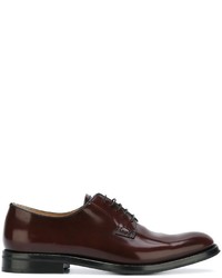 Chaussures derby en cuir bordeaux Church's