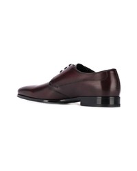 Chaussures derby en cuir bordeaux Dolce & Gabbana