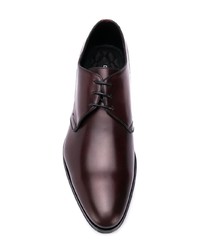 Chaussures derby en cuir bordeaux Dolce & Gabbana