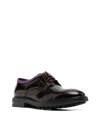 Chaussures derby en cuir bordeaux Paul Smith