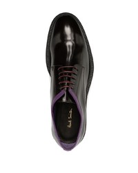 Chaussures derby en cuir bordeaux Paul Smith