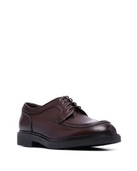 Chaussures derby en cuir bordeaux Fratelli Rossetti