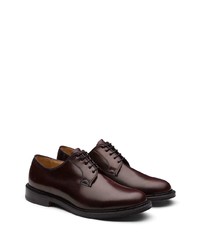 Chaussures derby en cuir bordeaux Church's