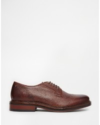 Chaussures derby en cuir bordeaux Base London